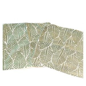 Palm Print Square Pillow Cases with Zipper Closure